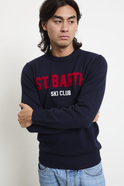 2711 Maglia blu "Ski Club"