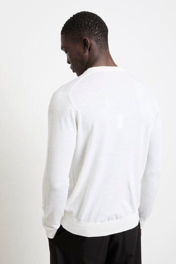 2471 Maglia girocollo panna - 7