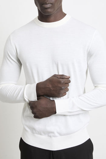 2471 Maglia girocollo panna - 6