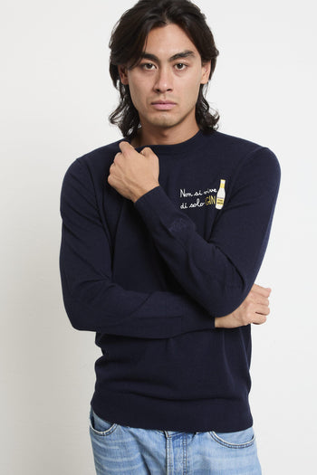 2703 Maglia blu "Non si vive di solo gin" - 6