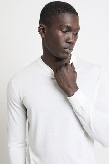 2471 Maglia girocollo panna - 3