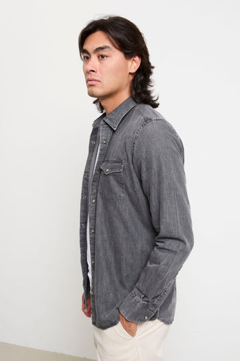 2033 Camicia denim grigio - 5