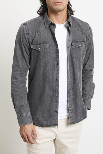 2033 Camicia denim grigio - 7