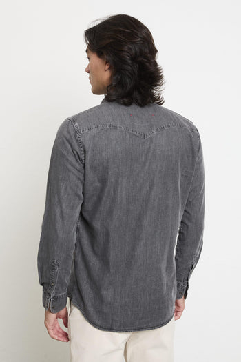 2033 Camicia denim grigio - 4