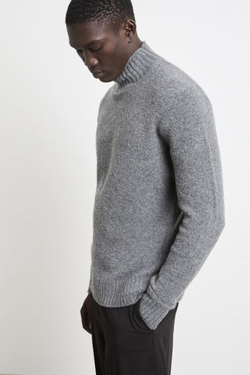 2232 Maglione grigio collo a vulcano - 7