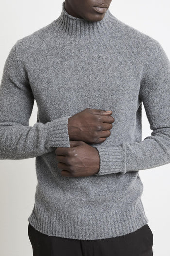 2232 Maglione grigio collo a vulcano - 4