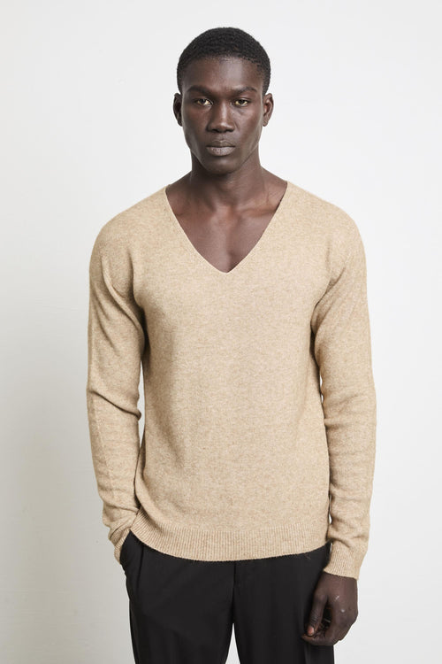 2550 Maglia V sabbia