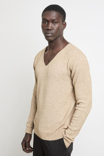 2550 Maglia V sabbia - 2