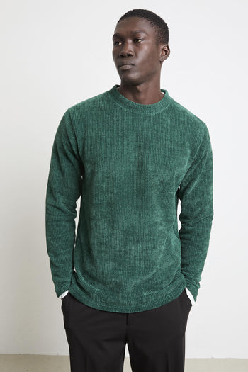 2536 Maglia ciniglia doppia verde - 7