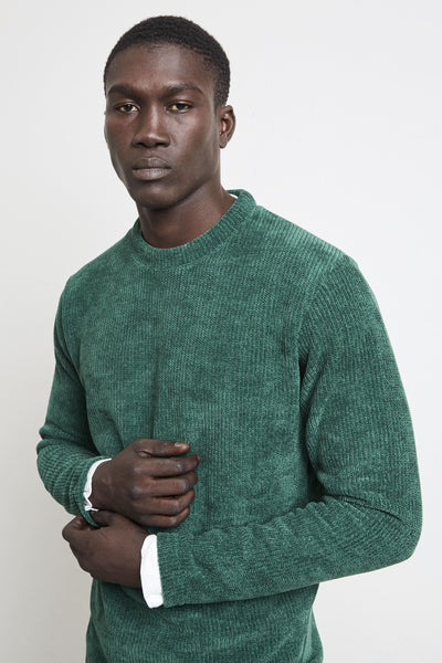 2536 Maglia ciniglia doppia verde