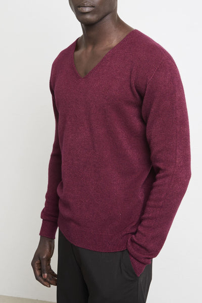 2551 Maglia V burgundy