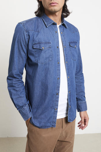 2034 Camicia denim blu - 2