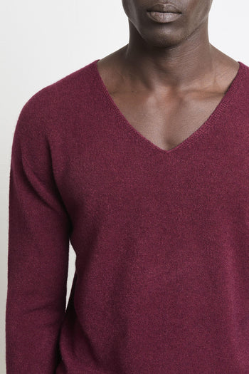 2551 Maglia V burgundy - 6