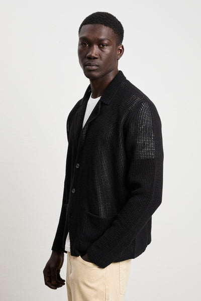 Atomo 3066 Cardigan nero retato