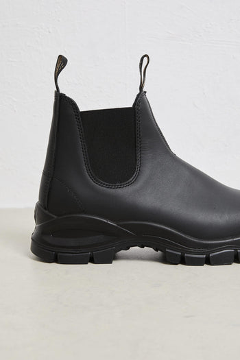 2750 Stivaletto nero carrarmato pelle - 6