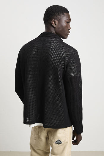 Atomo 3066 Cardigan nero retato - 3