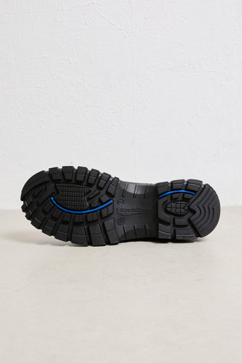 2750 Stivaletto nero carrarmato pelle - 4