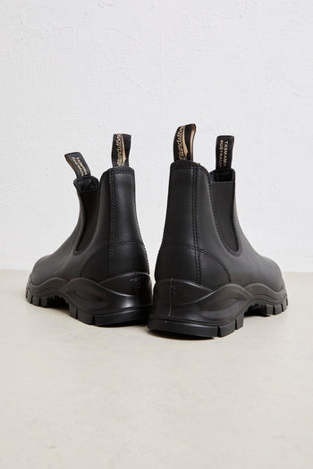 2750 Stivaletto nero carrarmato pelle - 7