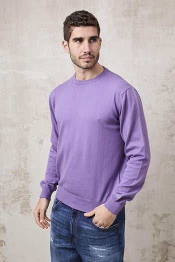 1359 Maglia girocollo viola - 2