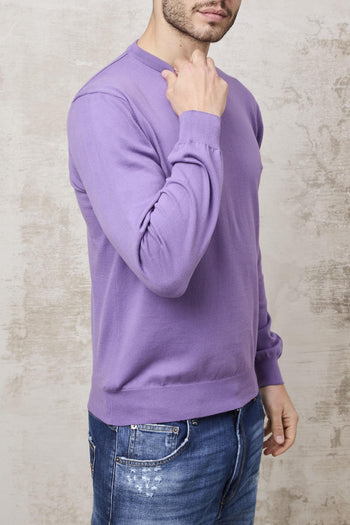 1359 Maglia girocollo viola - 3