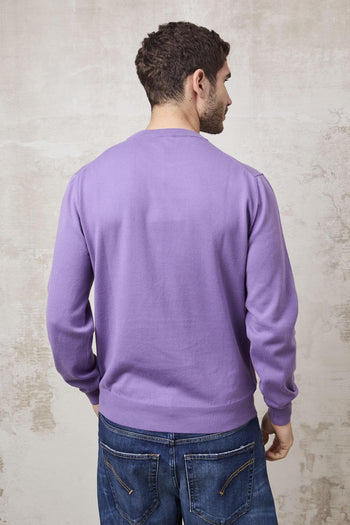 1359 Maglia girocollo viola - 4