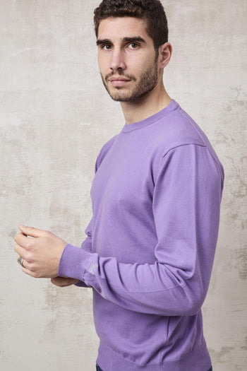 1359 Maglia girocollo viola - 5