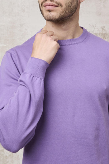 1359 Maglia girocollo viola - 6