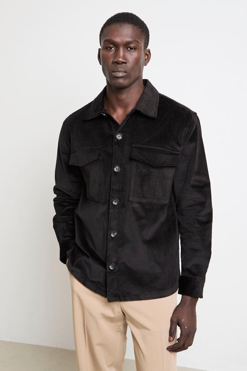 2833 Overshirt nera