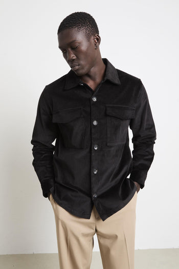 2833 Overshirt nera - 2
