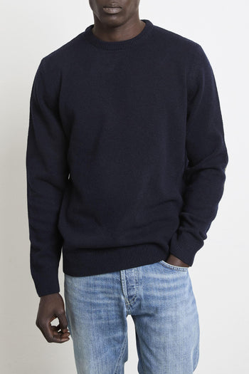 2193 Maglione blu girocollo - 7