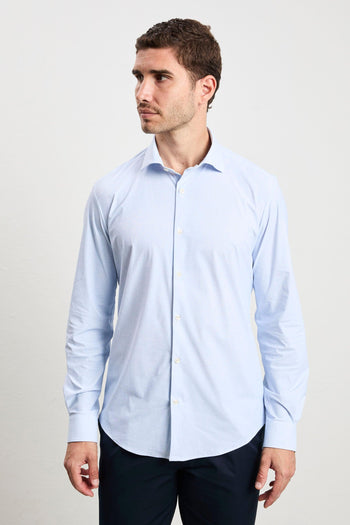 3059 Camicia tecnica fantasia azzurra - 3