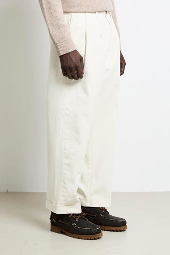 2308 Pantalone Wide bianco - 2