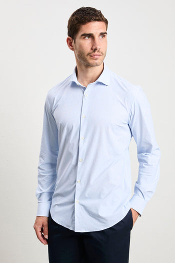 3059 Camicia tecnica fantasia azzurra - 4