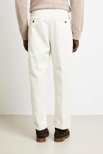 2308 Pantalone Wide bianco - 5