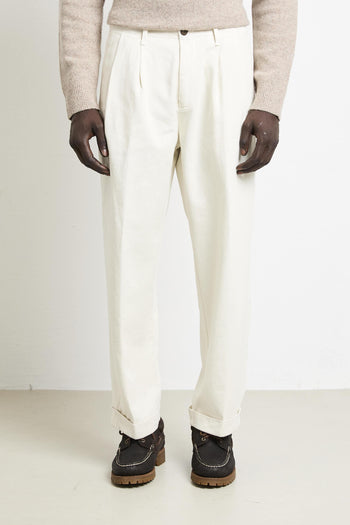 2308 Pantalone Wide bianco - 3