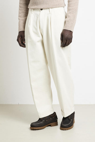 2308 Pantalone Wide bianco