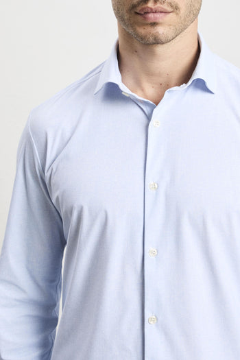 3059 Camicia tecnica fantasia azzurra - 7