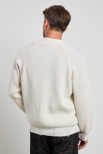 Atomo 2014 Cardigan costa inglese panna - 6