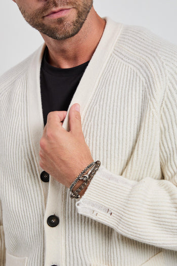 Atomo 2014 Cardigan costa inglese panna - 4