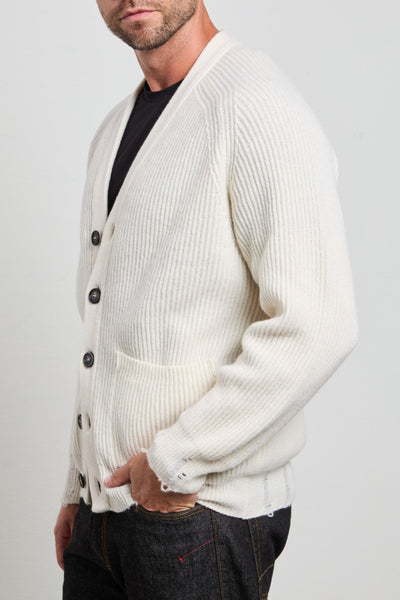 Atomo 2014 Cardigan costa inglese panna