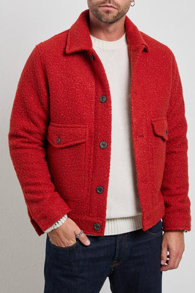 2523 Overshirt coccio bouclé