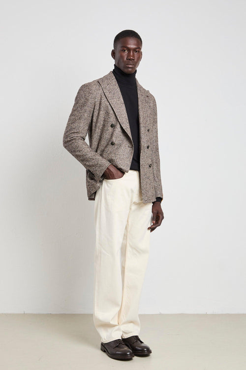 2652 Giacca mouliné marrone