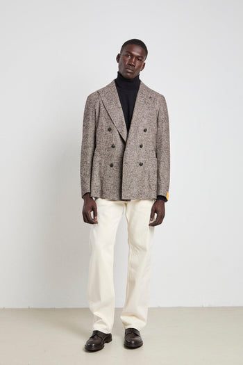 2652 Giacca mouliné marrone - 3