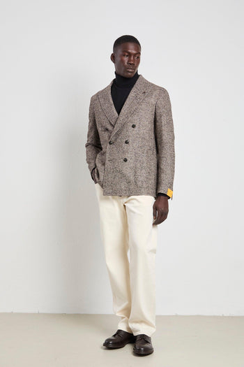 2652 Giacca mouliné marrone - 4