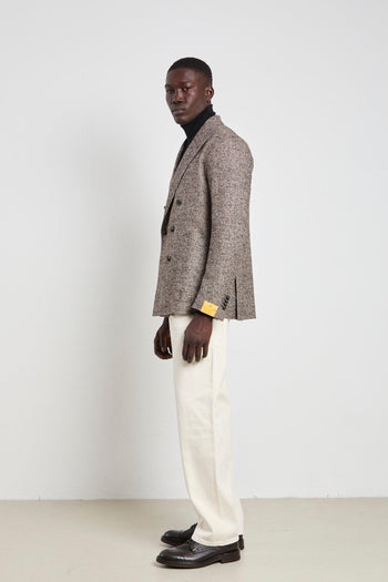 2652 Giacca mouliné marrone - 7