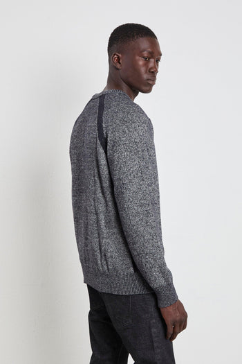 2083 Maglia mélange nera - 4