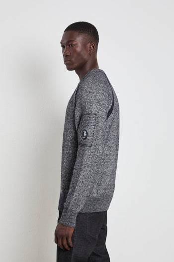 2083 Maglia mélange nera - 5