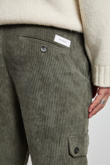 2515 Pantalone verde Spillo velluto - 3