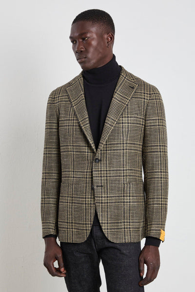 2670 Giacca Principe di Galles largo verde