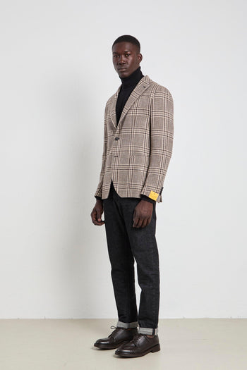 2669 Giacca Principe di Galles marrone - 2